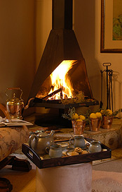 Photo of fireplace at Elonda Bed and Breakfast